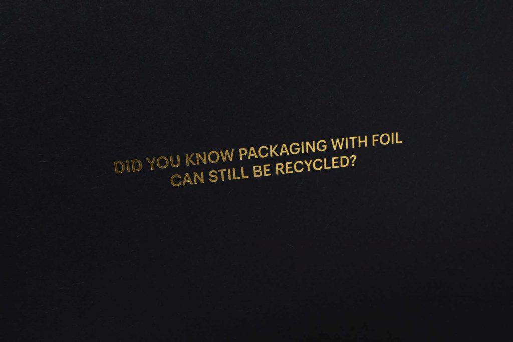 Foil stamped shipping box boxes