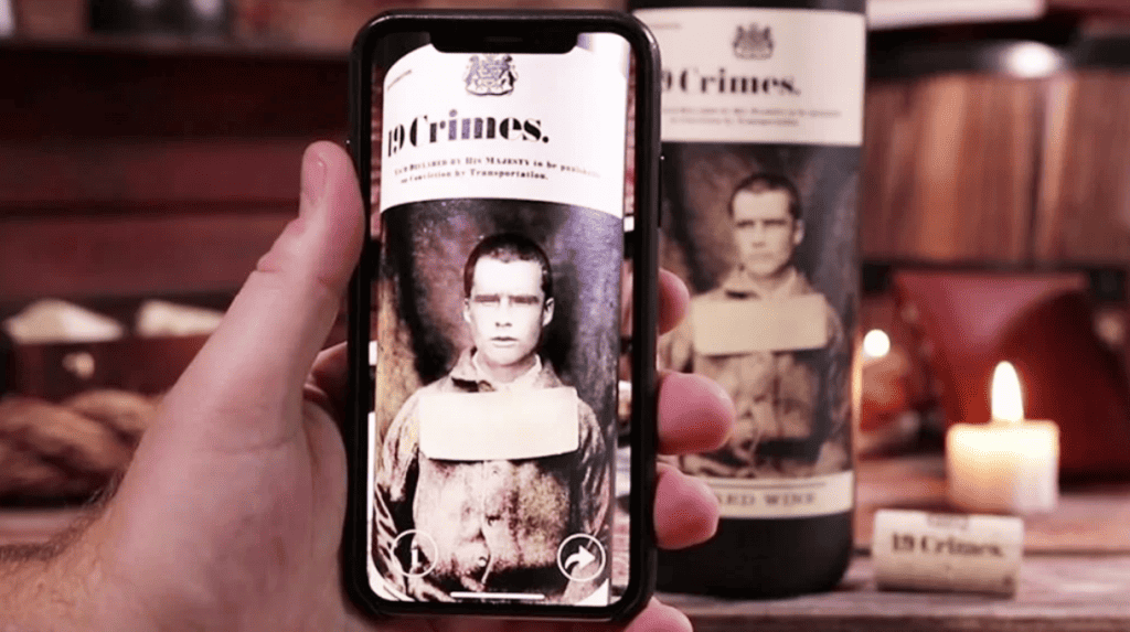 19 crimes types of interactive label packaging design AR 