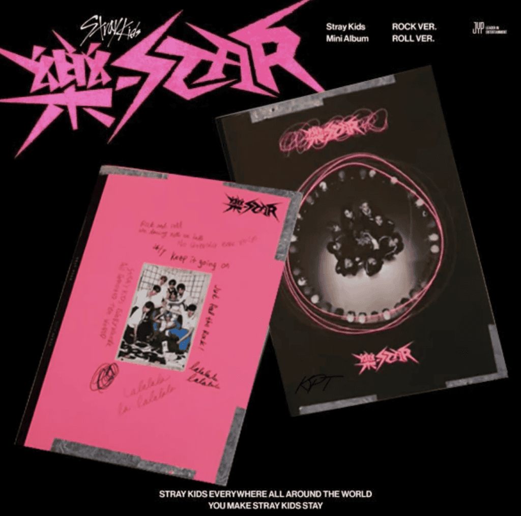 K-pop Album Packaging Stray Kids SKZ luxury packaging Rock-STAR Bangchan Hyunjin changbin LeeKnow Felix jeongin Han seungmin