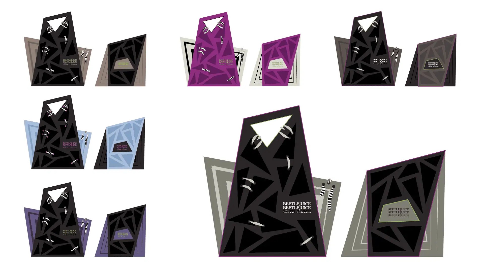 Beetlejuice packaging Rick owens concept colorways