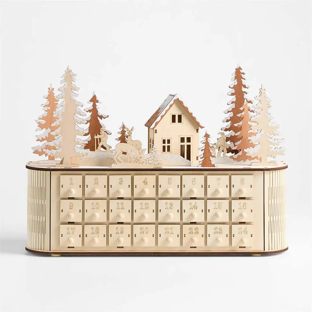 Crate&Barrel 2024 advent calendar luxury packaging