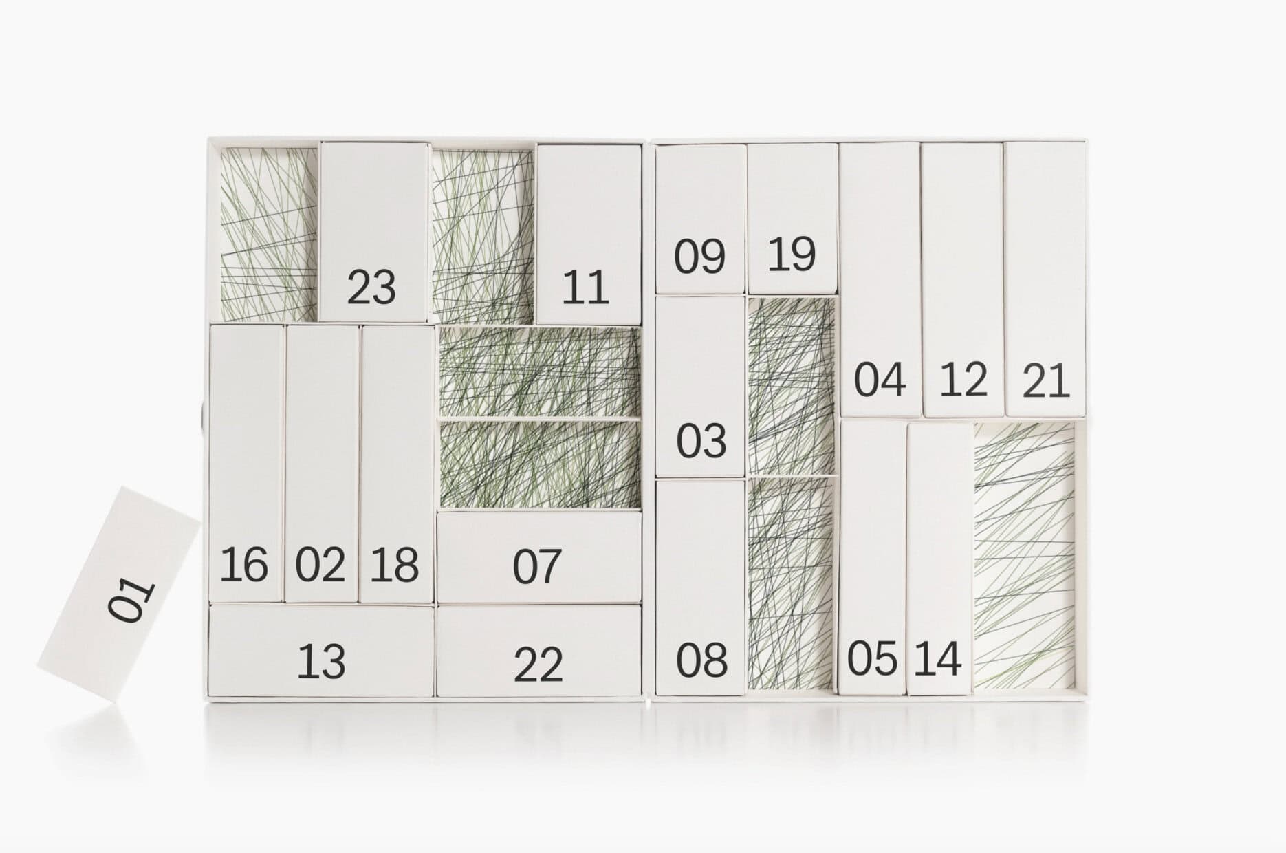 Typology 2024 Advent Calendar skincare beauty packaging