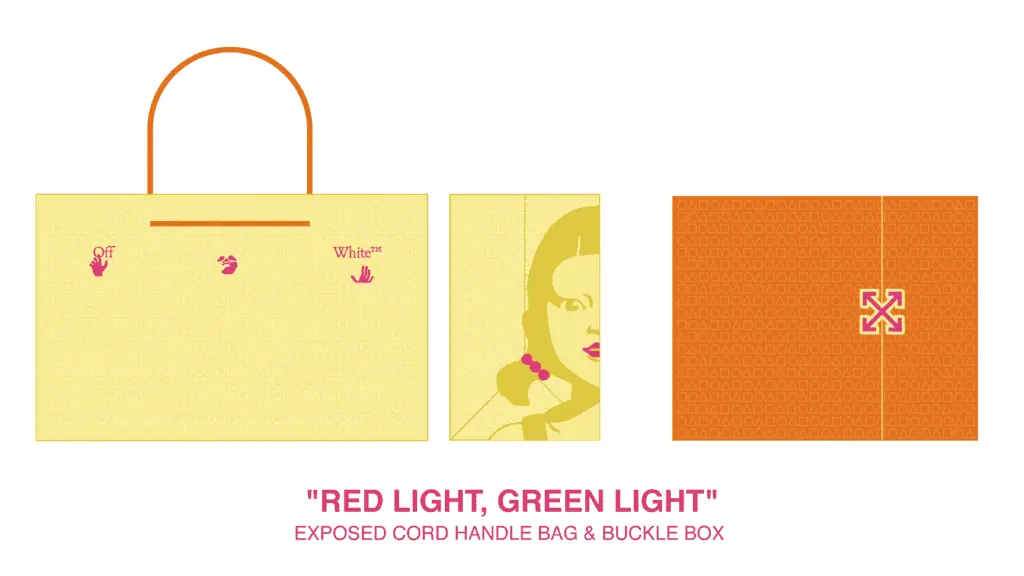 Off-White & Squid Game Packaging concept design sketches red light green light netflix gong yoo