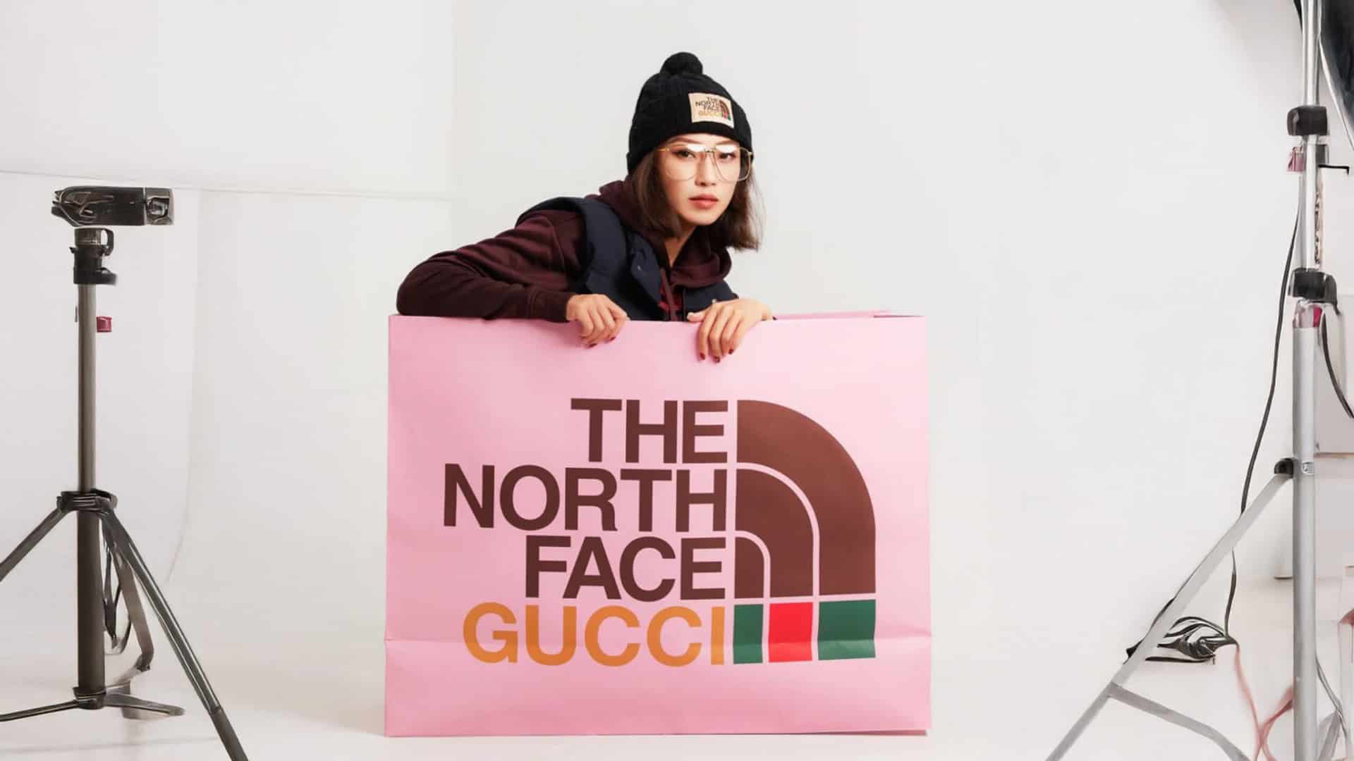 collabortion packaging gucci the north face luxury packaging unboxing