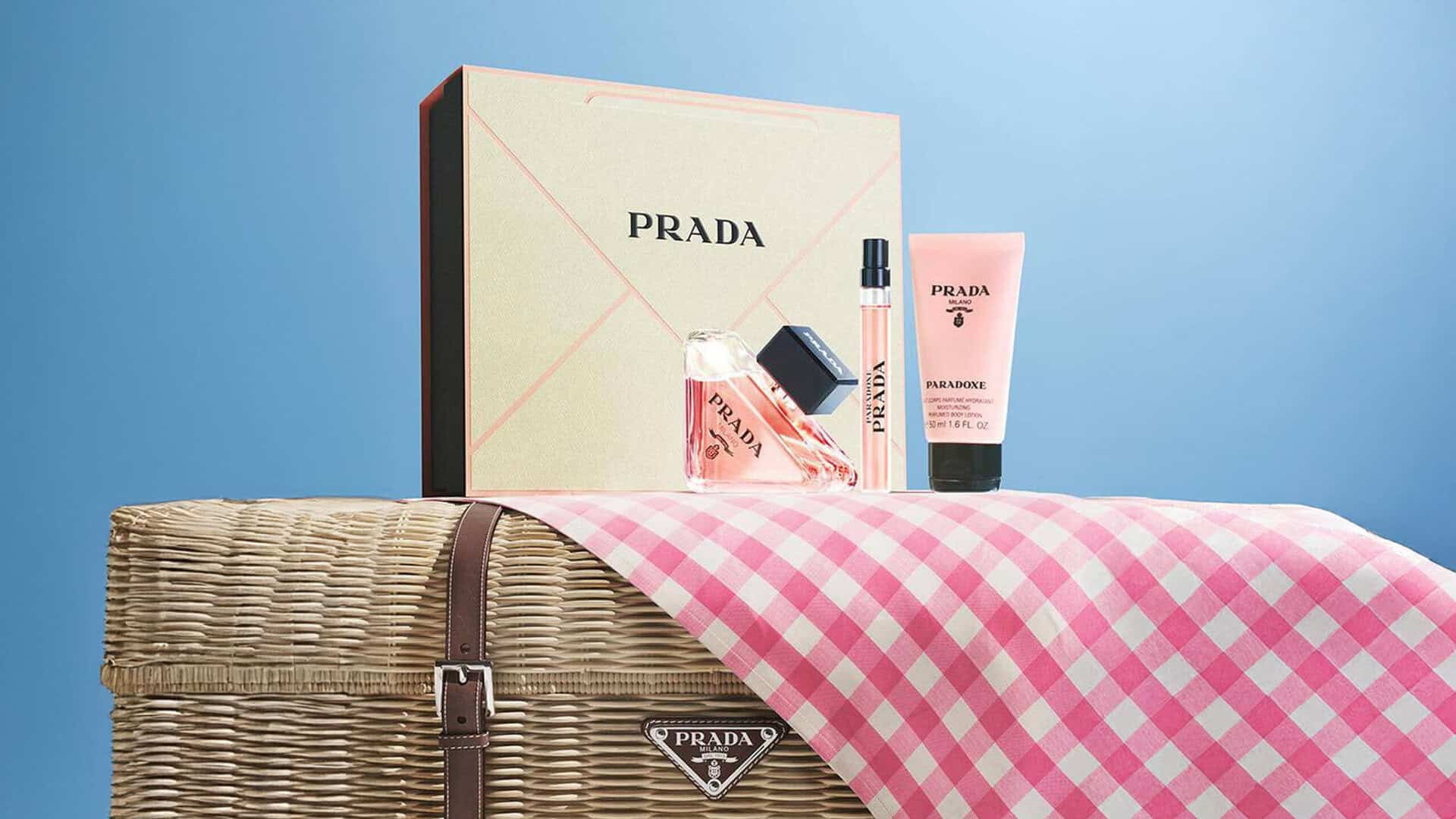 mother's day packaging prada beauty luxury gift box