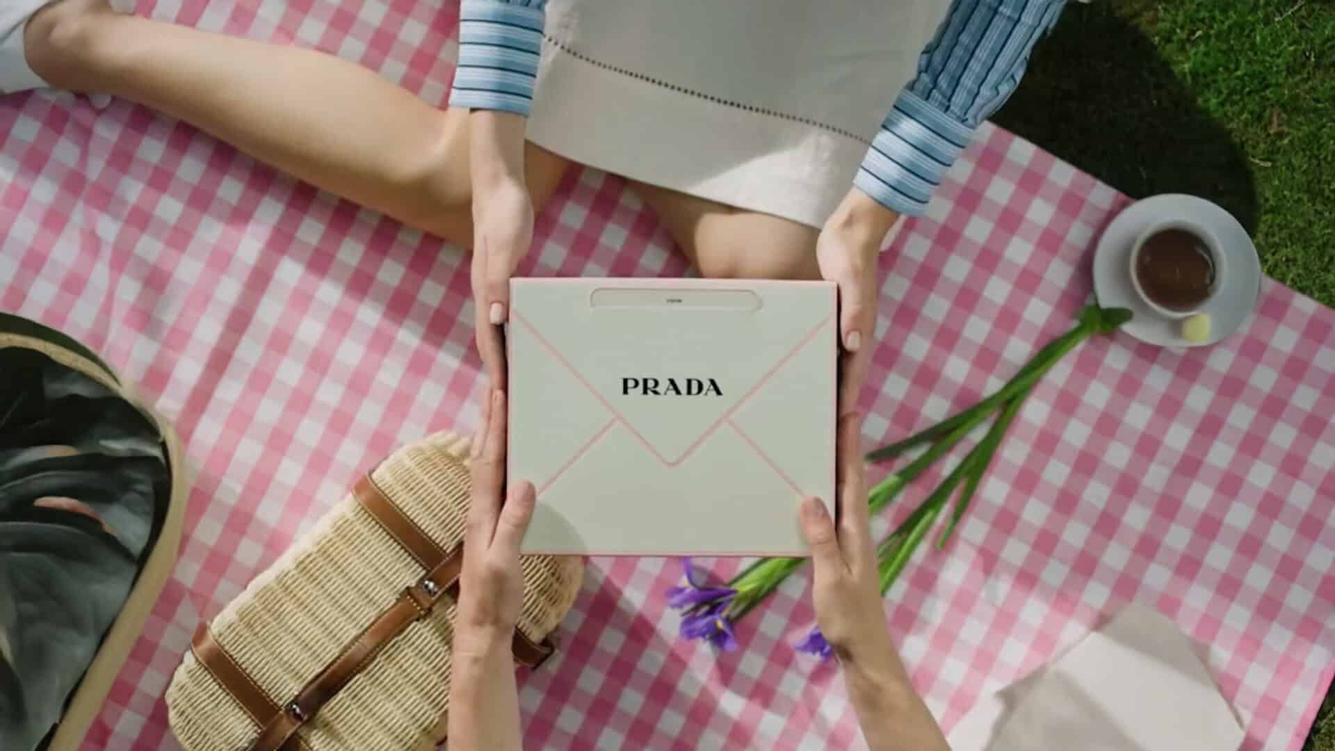 mother's day packaging prada beauty luxury gift box unboxing