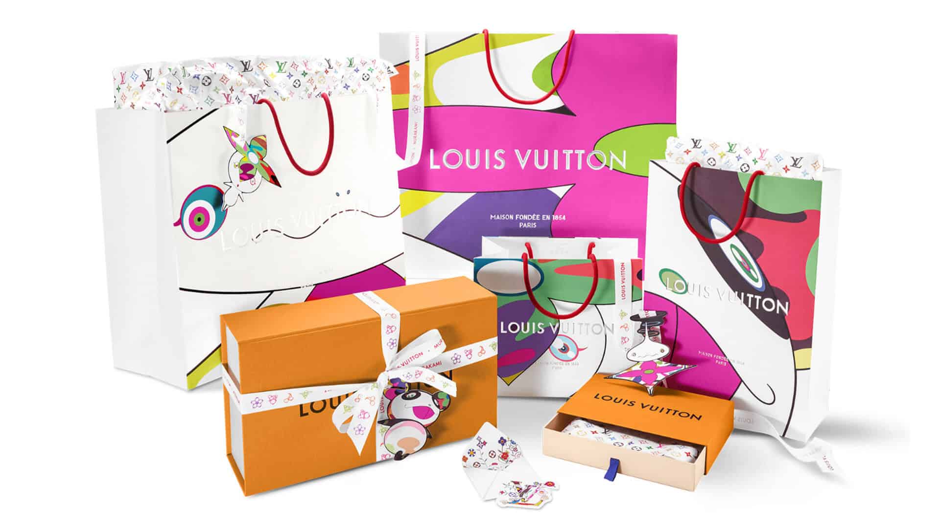 takashi murakami packaging louis vuitton collab 20 year anniversary luxury