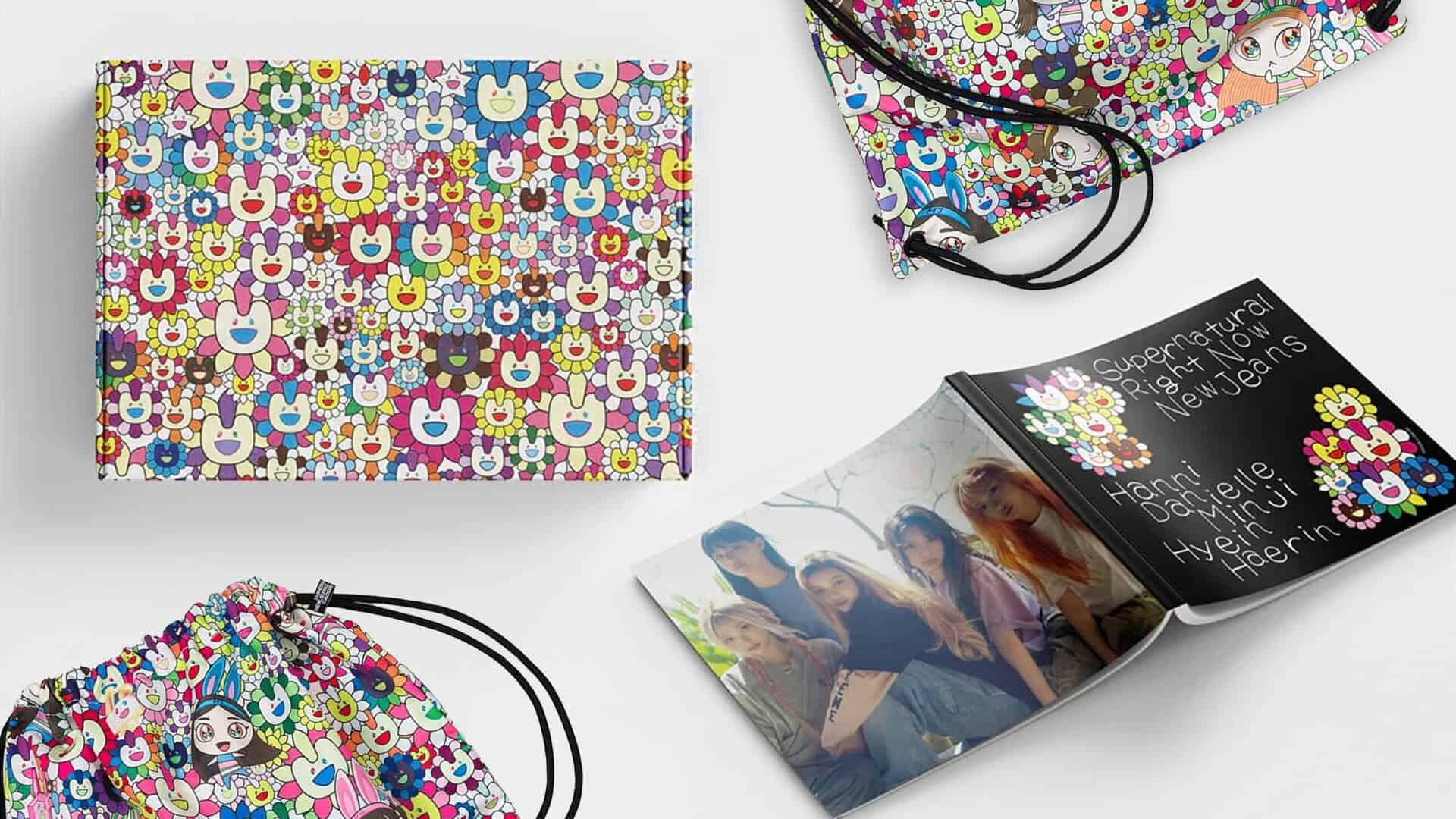 takashi murakami packaging newjeans kpop album unboxing