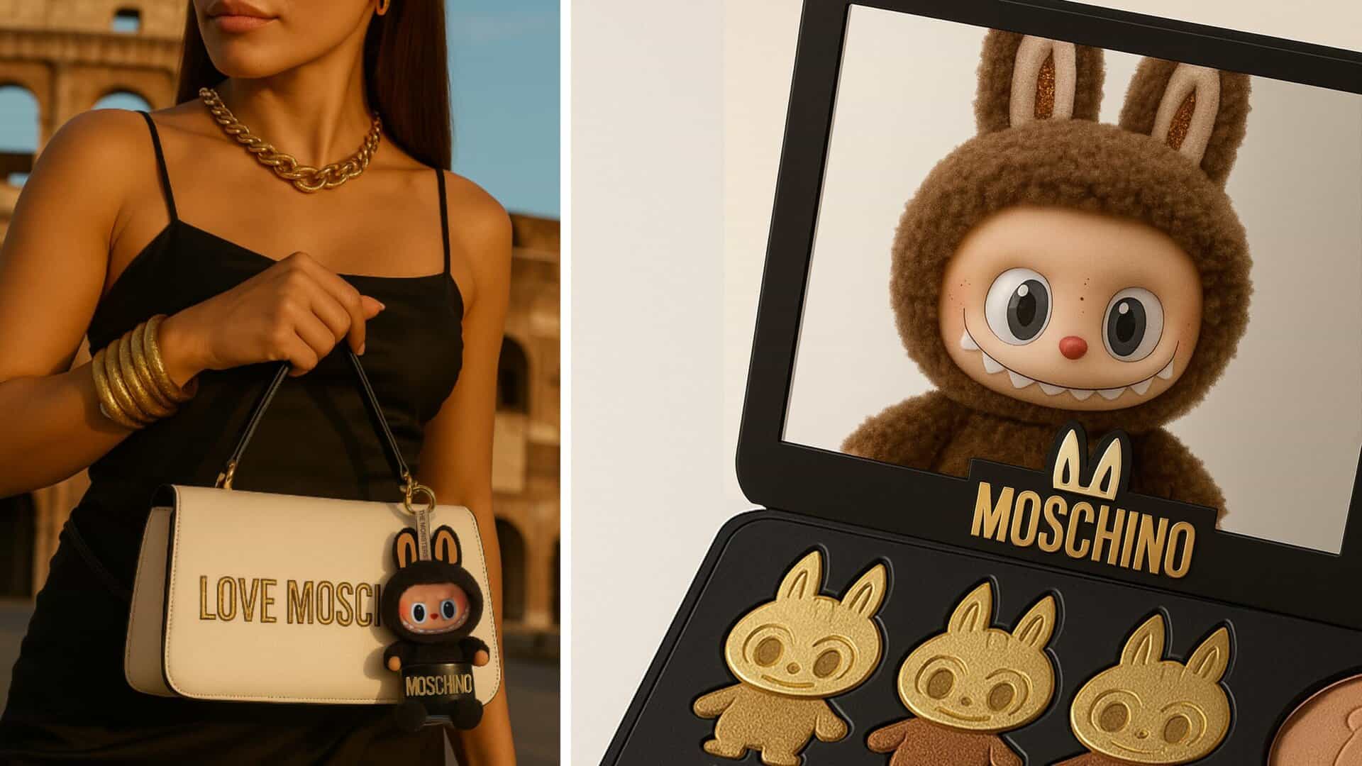 Moschino Labubu Collaboration charcter bag charm