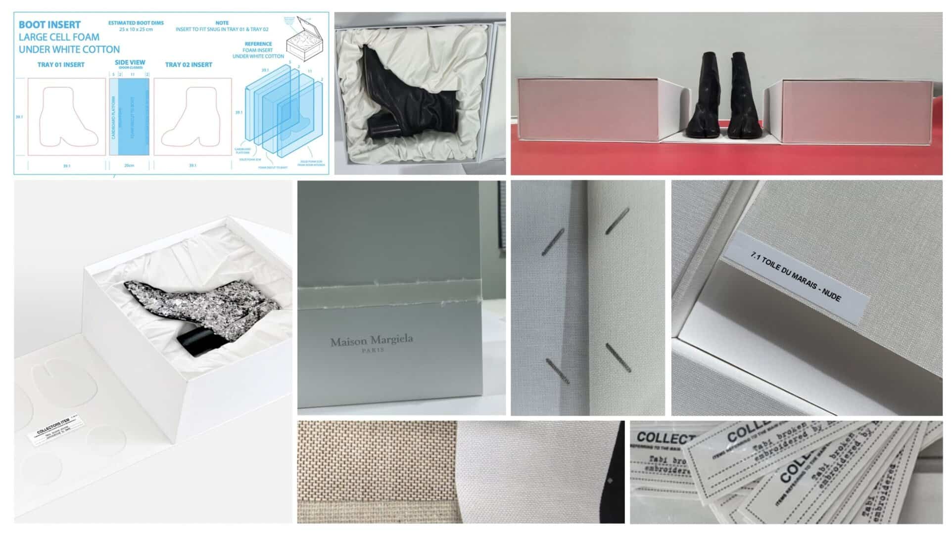 Maison Margiela Packaging Design Tabi Collector Box_Production Process