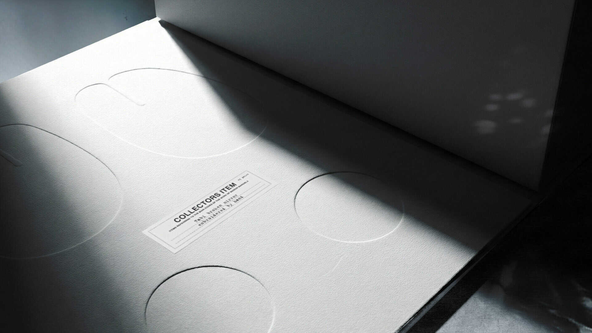 Maison Margiela packaging design Tabi Collector box limited edition emboss