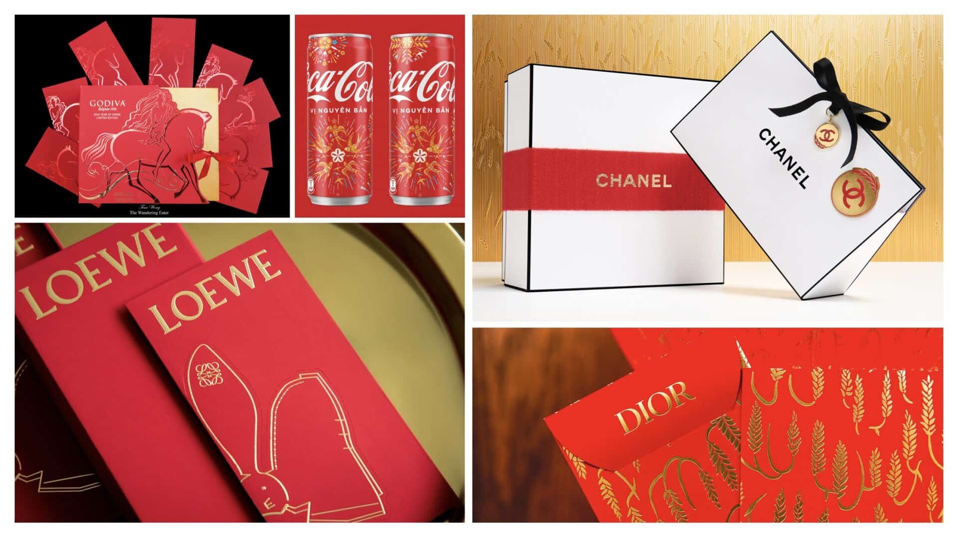 Lunar New Year Packaging_Godiva Coca Cola Loewe Dior Chanel inspiration