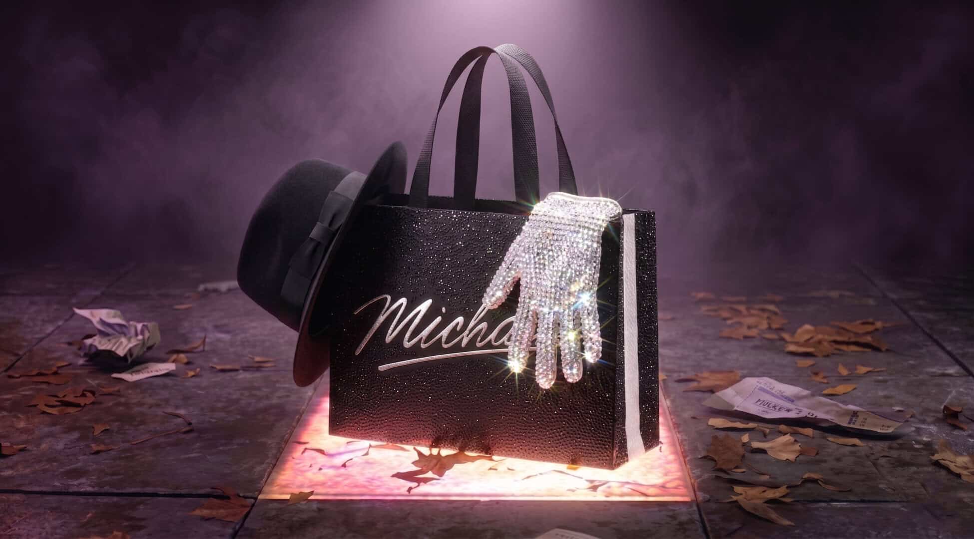 Michael Jackson Packaging _ Michael Biopic Jaafar Jackson jackson 5 king of pop shopping bag white glove fedora
